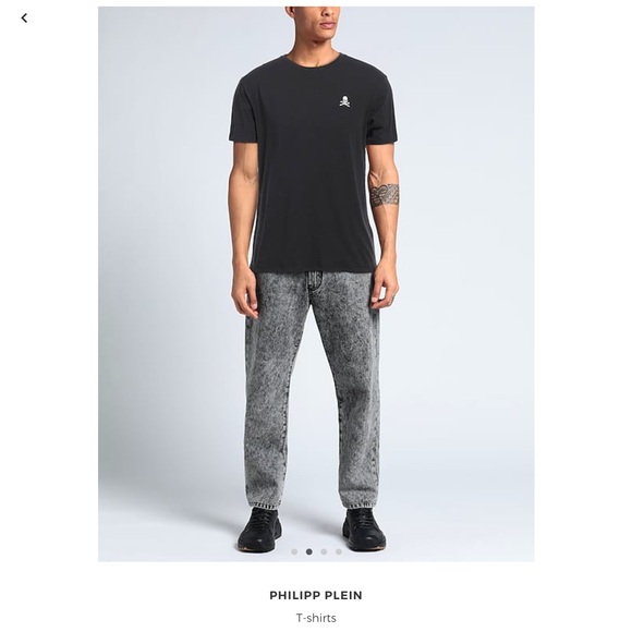 NEW Philipp Plein Black Luxury Cotton Tee - Picture 2 of 6